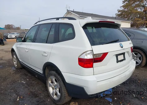 2007 BMW X3 3.0Si z USA, uszkodzony, nr VIN WBXPC934X7WF17909